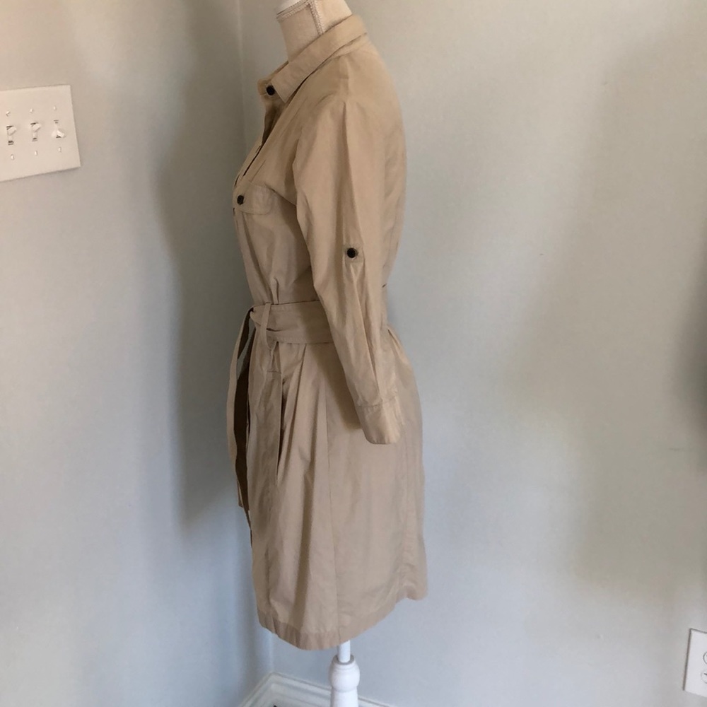 🎉HP🎉Zara khaki shirt dress with pockets - Picture 2 of 5
